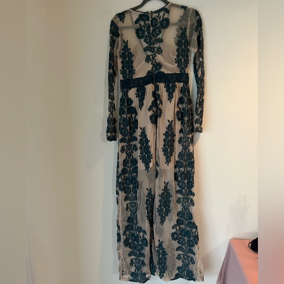 Altard State Green Lace Embroidered Mesh Dress - Picture 4 of 4